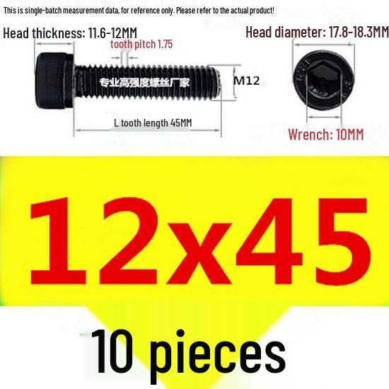 High-Strength Grade 12.9 Internal Hex Head Screws M1.4-M20