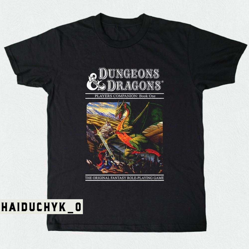 Dungeons & Dragons Retro Cover Unisex Black T-shirt Size S-5XL Unisex T-Shirt