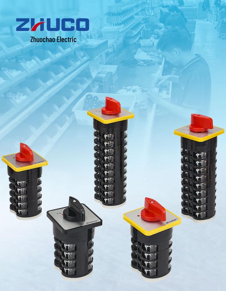 Zhuochao LW5D-16/9 1-0-2 Universal Three-Speed, Nine-Section Changeover Switch