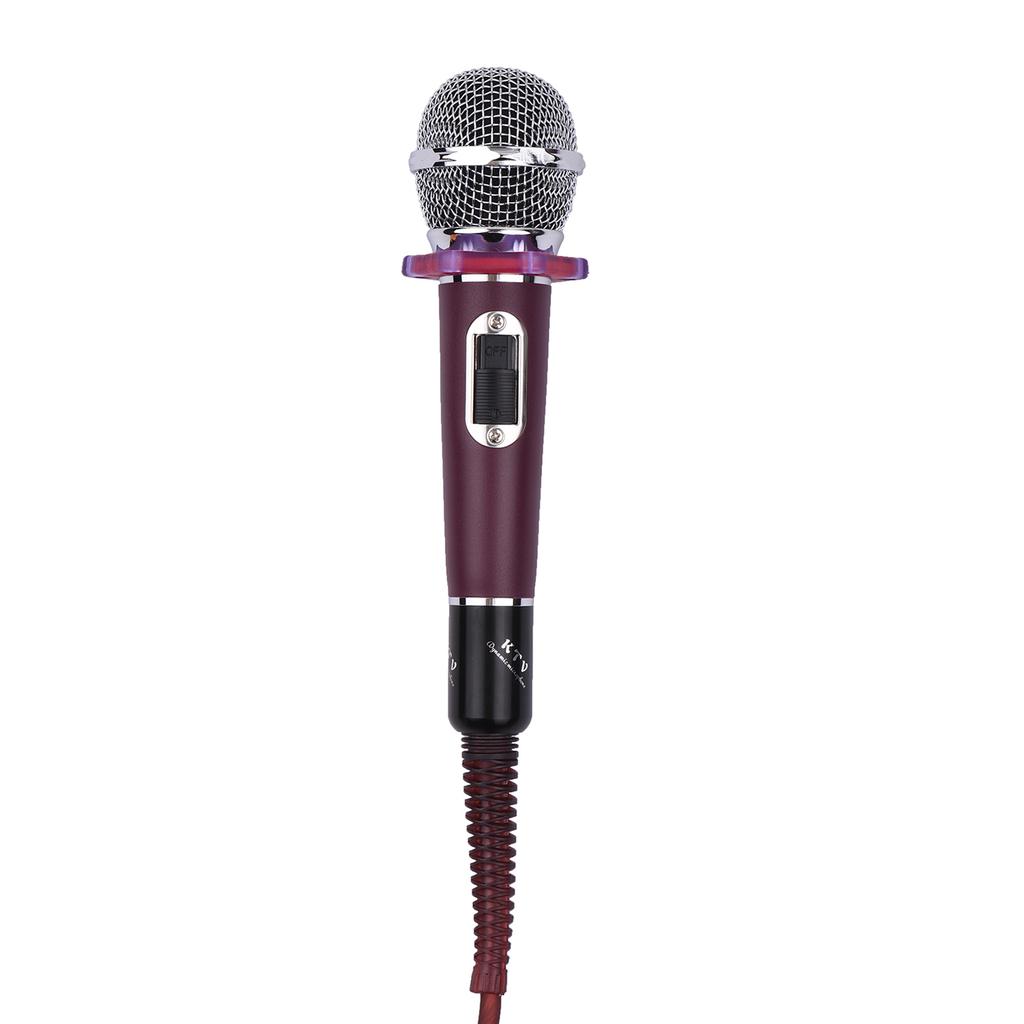 Dynamic Handheld Cardioid Condenser Microphone Wired Mic 4.5m 15ft Cable 6.35mm Plug for Music Singing Karaoke Stage
