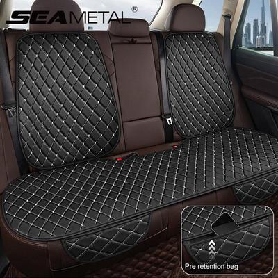 Pelle PU Universale Automobili Auto Coprisedile Posteriore Schienale Auto Interno Protettore Cuscino Sedile Tappetini Imbottitura Quattro Stagioni
