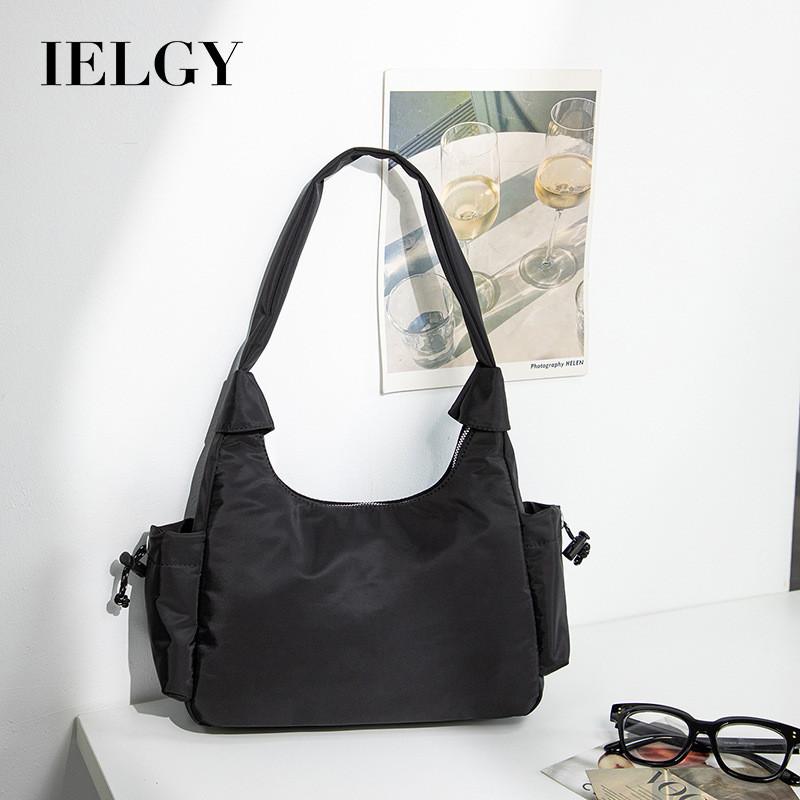 IELGY One-Shoulder Underarm Oxford Cloth Bag Casual Large-Capacity Commuter Simple Female Bag