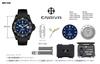 ENRIVA Men's Automatic Diver Watch – NH35 Movement, 1000M Water Resistant, Sapphire Crystal, Ceramic Bezel, Blue Dial, 2 Straps & Tool Kit