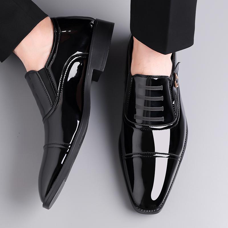 Men's Formal Business Leather Shoes New Large Size Fashion Platform High Heels Casual Men's Shoes Casual Sports Men Loafers