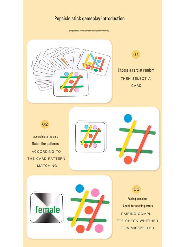 Rainbow Counting Sticks: Early Childhood Math Puzzle & Educational Wooden Toy