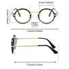 Punk Round Glasses Men Fashion Blue Light Blocking Eyewear Women Trendy Vintage Brand Design Optical Frames for Reading