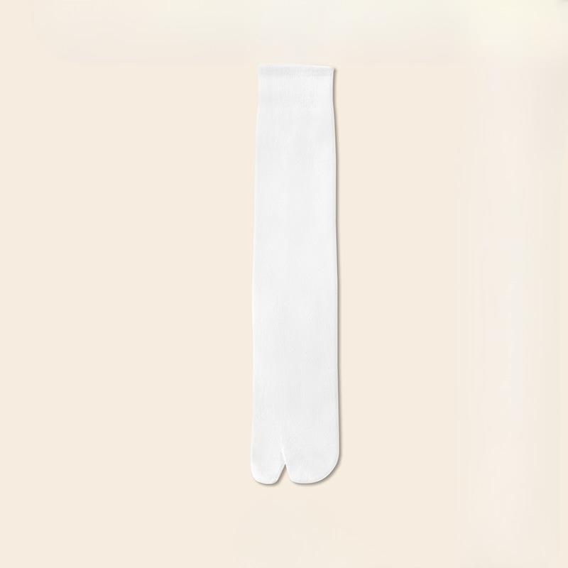 

Женские весенне-осенние тонкие дезодорирующие носки до икры с двумя пальцами для поглощения пота 1 pair белый