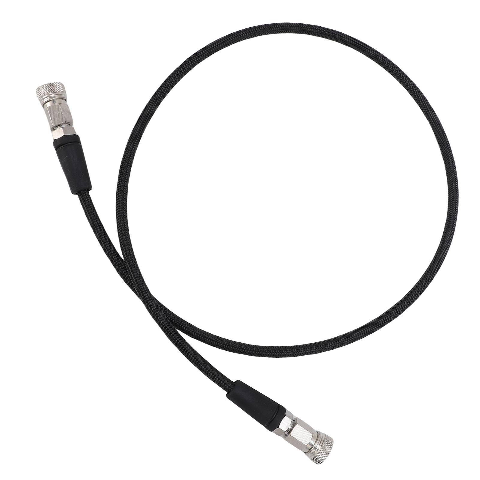 

Pressure Inflation Hose 39 Inch 8mm Quick Connector Carbon Fiber Woven Stainless Steel High