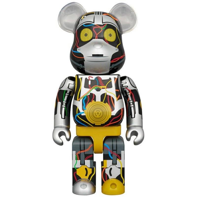 БЕРБРИК C-3PO (Скрытая угроза Вер.) 400 фигурка Bearbrick из Звездных Войн популярная игрушка стильный предмет интерьера подарок официальный магазин