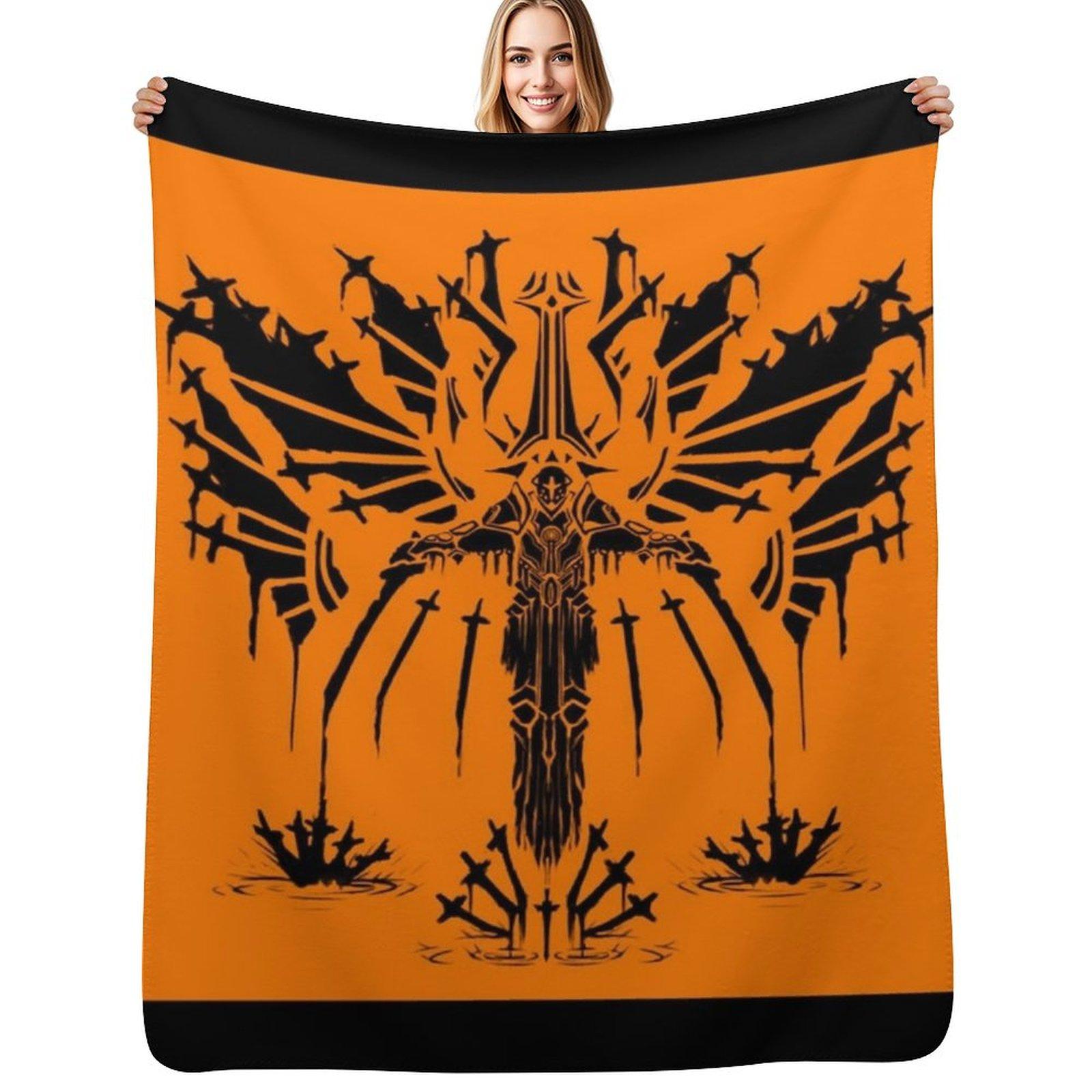 Ultrakill Throw Blanket Easy Care Comfortable Blanket for Couch Size: 75*100cm, Weight: 230 GSM