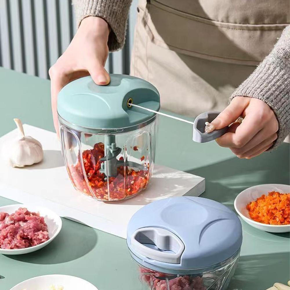 900ML Garlic Chopper Manual Garlic Press Food Vegetables Cutter Meat Grinders Gadgets Hand Mincer Garlic Masher Kitchen Tools