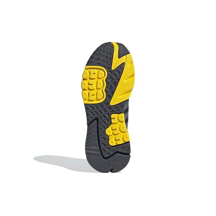 Adidas Originály Nite Jogger Retro Sportovní Odpružení Nízké Lifestylové Tenisky Unisex tenisky Černá Šedá Žlutá FV6571