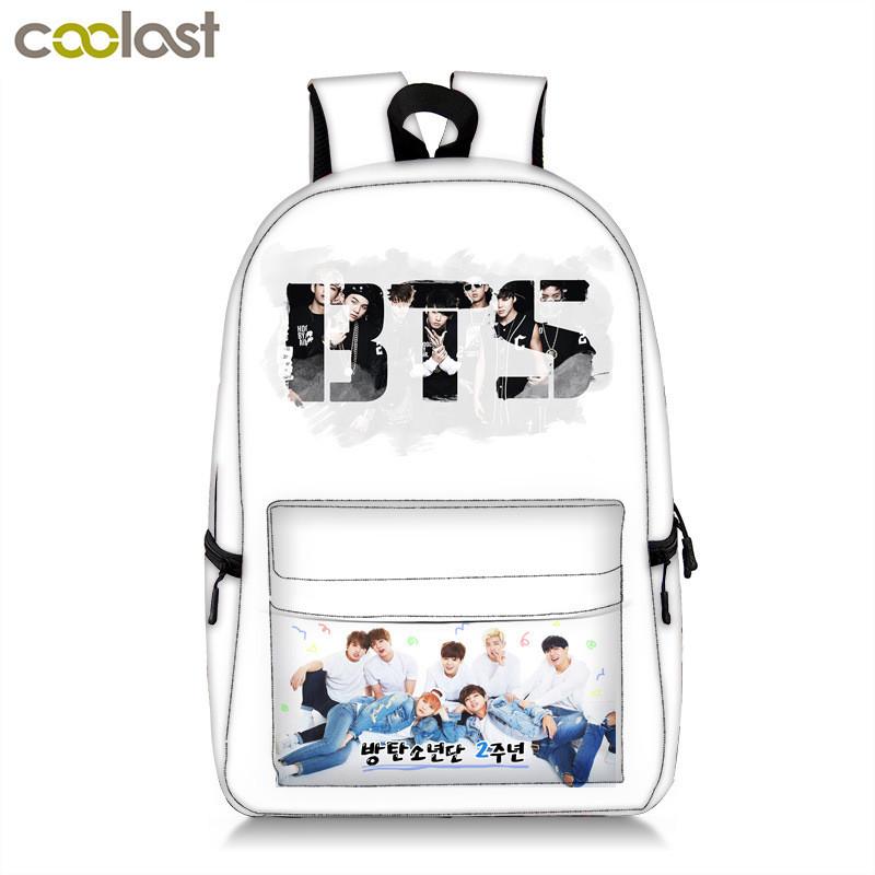 Boys Bangtan Kpop Bts 3d Print Backpack Shoulder Bag Travel School Unisex Bag BTS-06