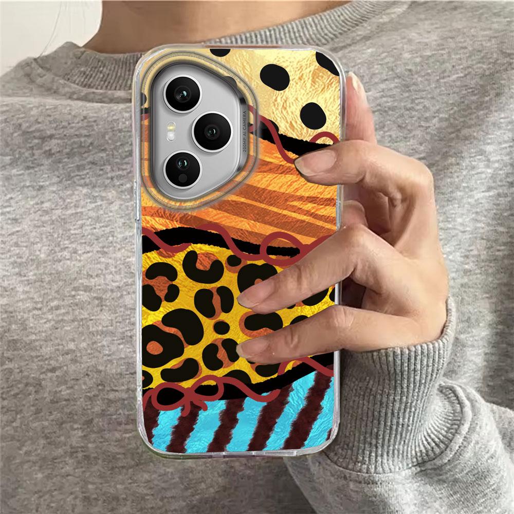 Pink Leopard Print Women Phone Case for Honor 400 200 90 Smart Pro Magic7 6 5 70 Lite X9a X9c X9b X8b X8a X8c X7c X6c X6b Cover