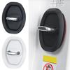 4Pcs Silicone Car Door Latch Protective Cover Universal Shock Absorption Door Lock Cover Anti-Rust Door Lock Shield for Vehicle Lock Cylinder
