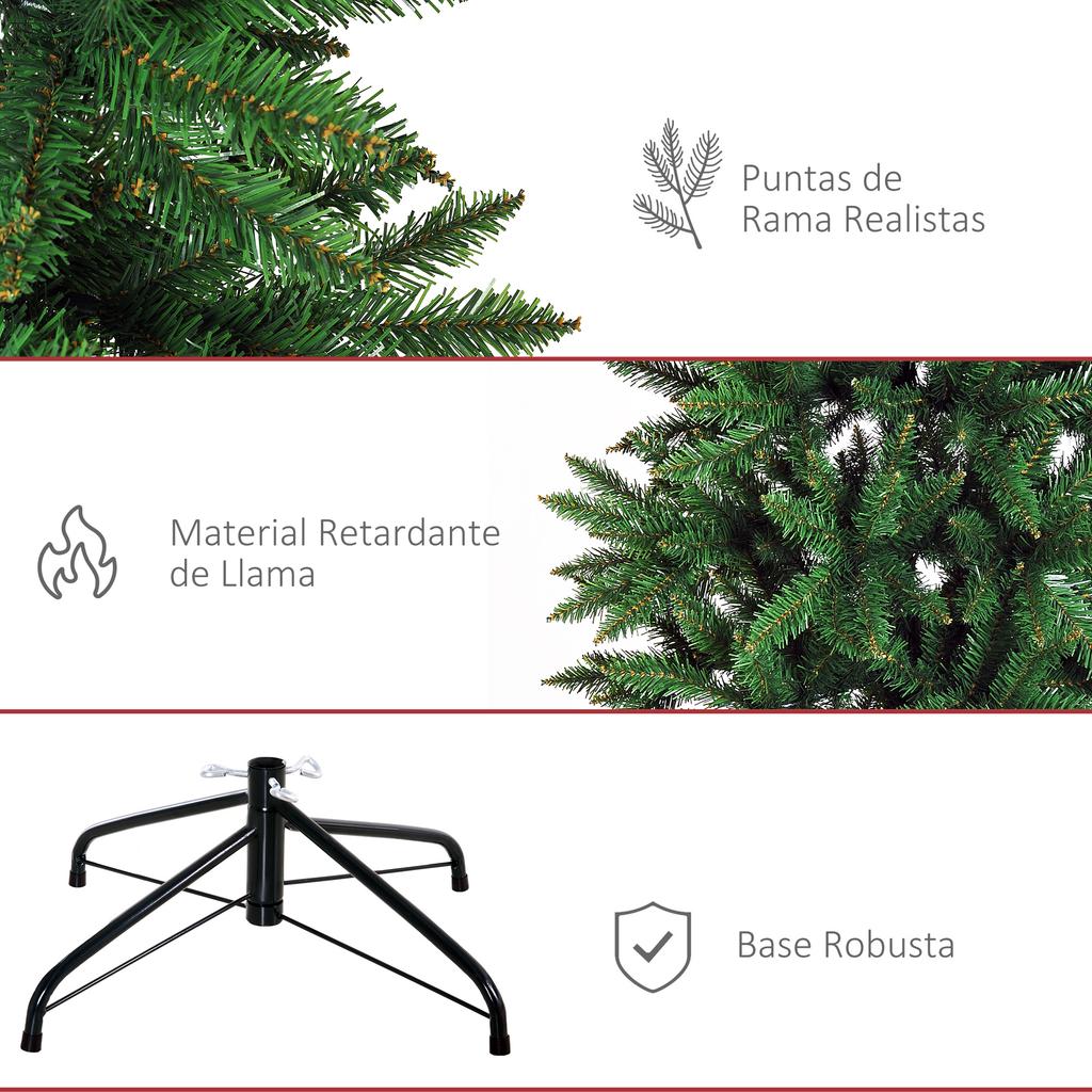 Artificial Christmas Tree with Stand 210cm 865 Branches Green