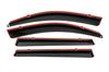 Wind Deflectors with Chrome Niken Luxury (4 Pcs, Long) for Toyota Rav 4 2006-2013