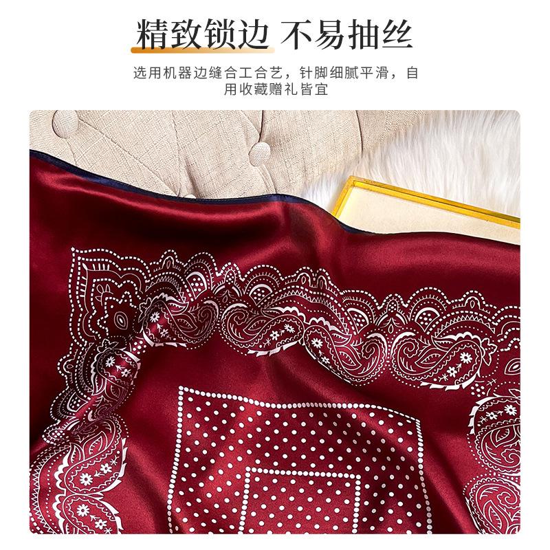 Echter Seidenschal Für Damen Gepunktete Schals Wickeltücher Foulards Schals Pashmina Weiblicher Hijab Bandana Bufanda Poncho Quadratisches Taschentuch