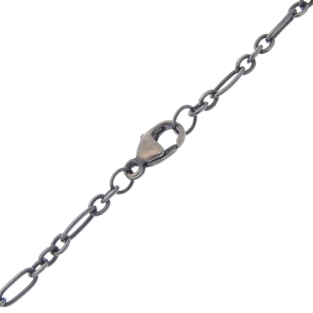 Georg Jensen Moonlight Blossom Necklace 2WAYBrooch #159 Silver925 23.1g Women Used