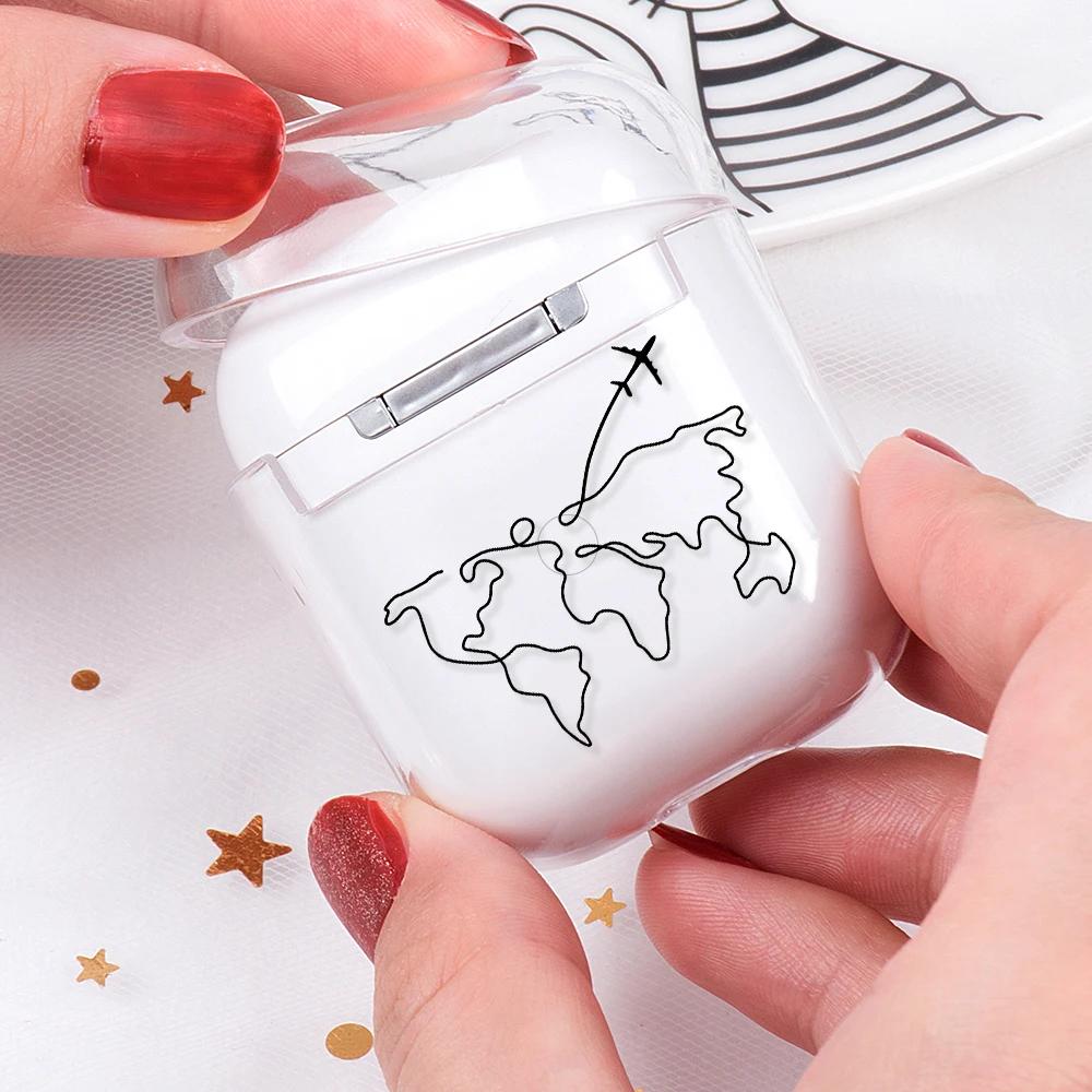 Przezroczyste Etui na Słuchawki z Wzorem Samolotu Dla Airpods 4. 2 1 3 Pro 2 Pokrowiec na Słuchawki Dla Apple Airpods Air Pods Pro Airpods3