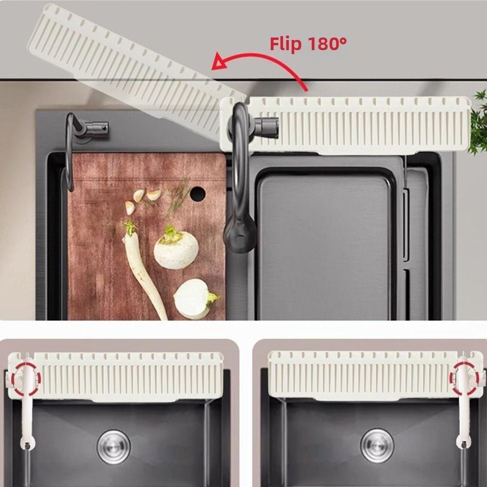 Unilateral Side Hole Kitchen Faucet Sink Mat Splash-Proof Kitchen Sink Draining Pad Bathroom Use