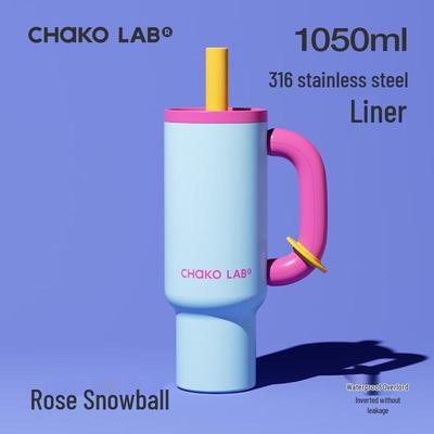 Chakolab Großvolumiger Stroh-Isolierbecher