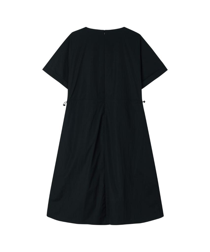 BROMPTON LONDON W Crease Dress - Black (P262Wop183)