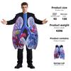 Game Character Lung Cosplay Costume With Digital Print For Halloween And Stage Performances