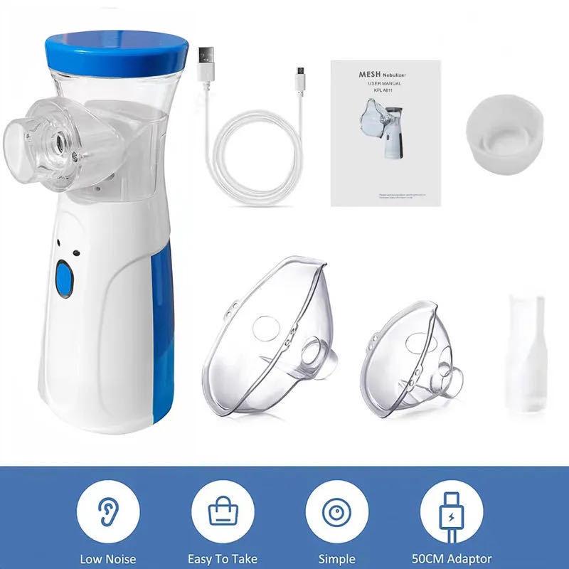 Portable Micro-Grid Handheld Nebulizer with Small Mask for Home Use