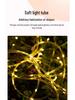 LED Solar Colorful Waterproof Outdoor String Lights for Courtyard, Balcony, and Garden Decoration