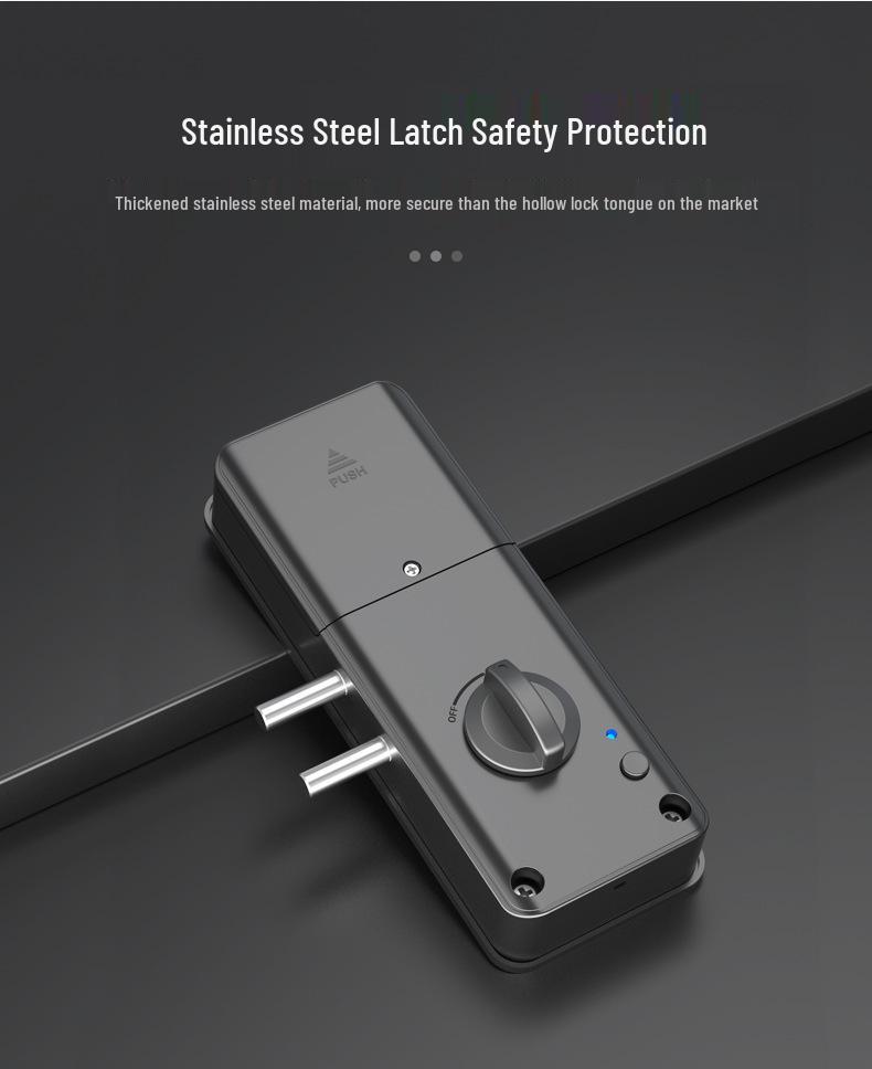 Invisible Smart Card Swipe Remote Control Door Lock - No Drilling Required for Indoor Wooden Doors