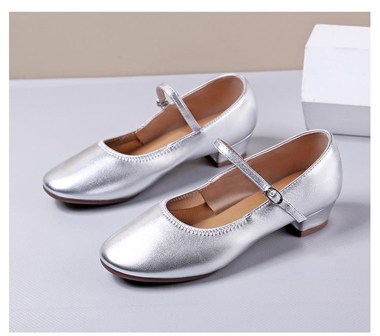 Women's Square Dance Shoes with Chunky Heel - Soft Sole for Latin Dance, Low & Medium Heel Performance Shoes