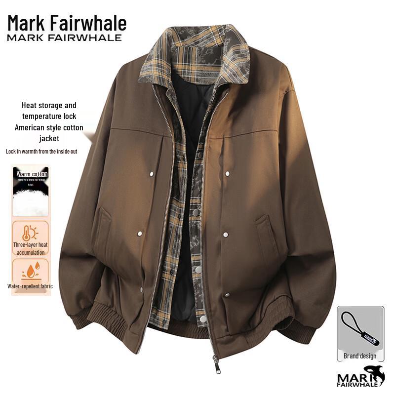 Mark Fairwhale Men's Casual Lapel Padded Jacket