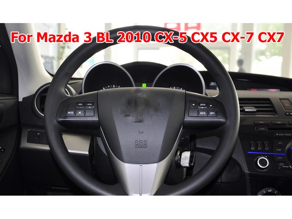 Compatible Multifunction Steering Wheel Audio and Cruise Control Switch for Mazda 3, CX-7, and Axela