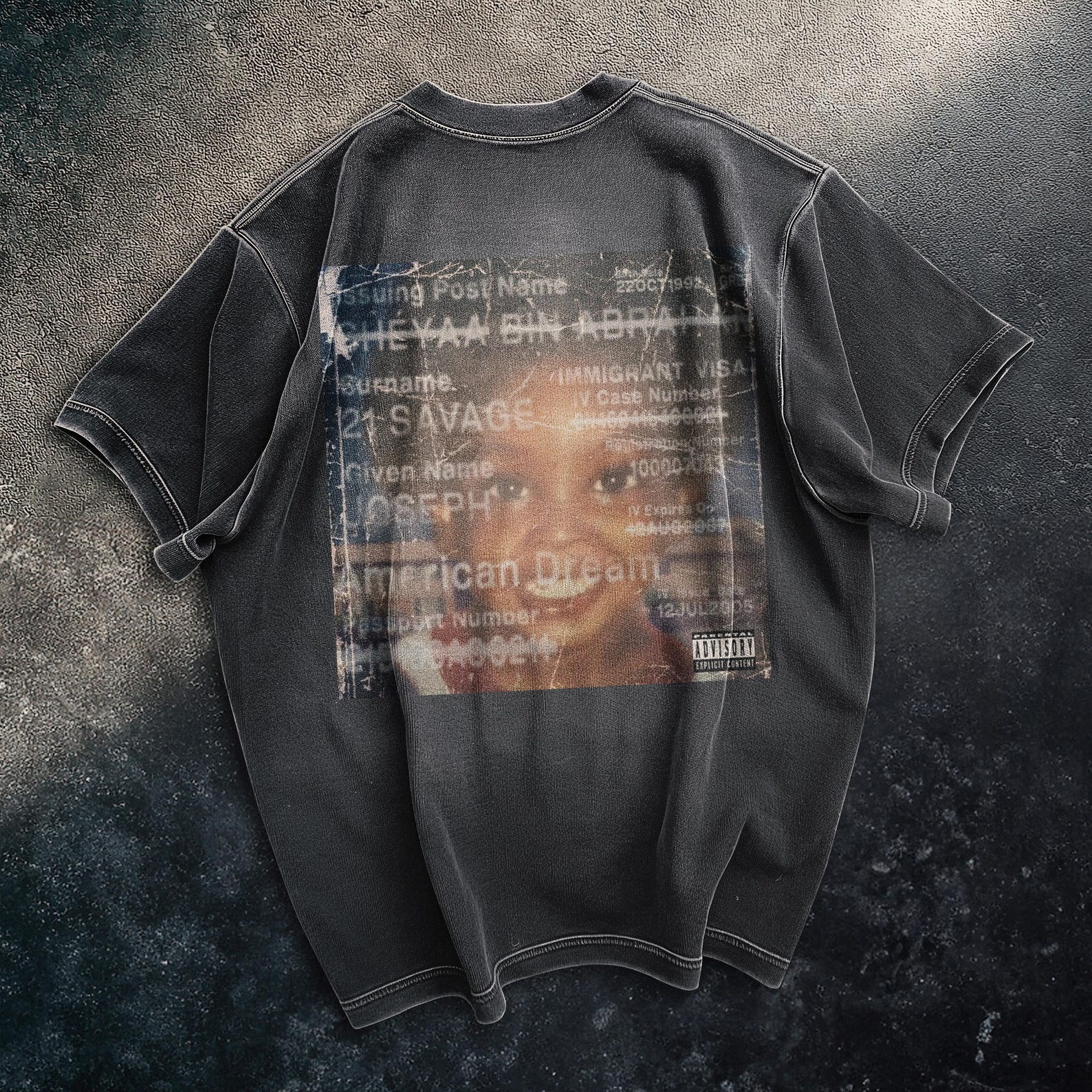 Urban Graphic T-Shirt: 21 Savage American Dream Tee S