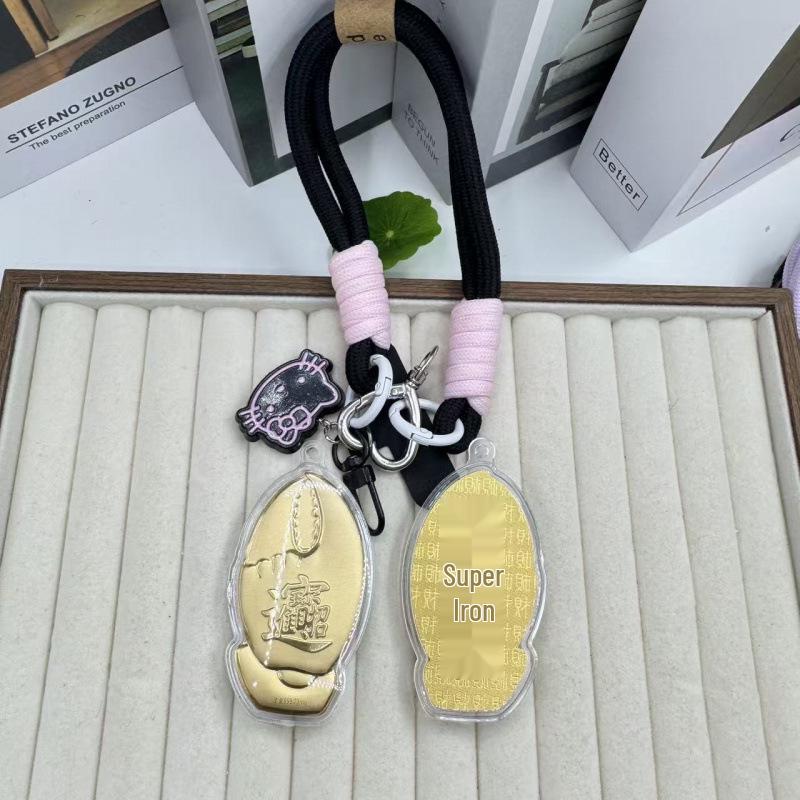 Gold 999 Wealth Attraction Crab Claw Keychain - Anime Pendant Bag Charm Without Gold