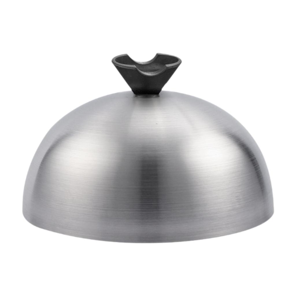 Versatile Stainless Steel Burger Cover Frying Pan Dome Basting Lid for Cooking Barbecue Teppanyaki Hamburger Griddle