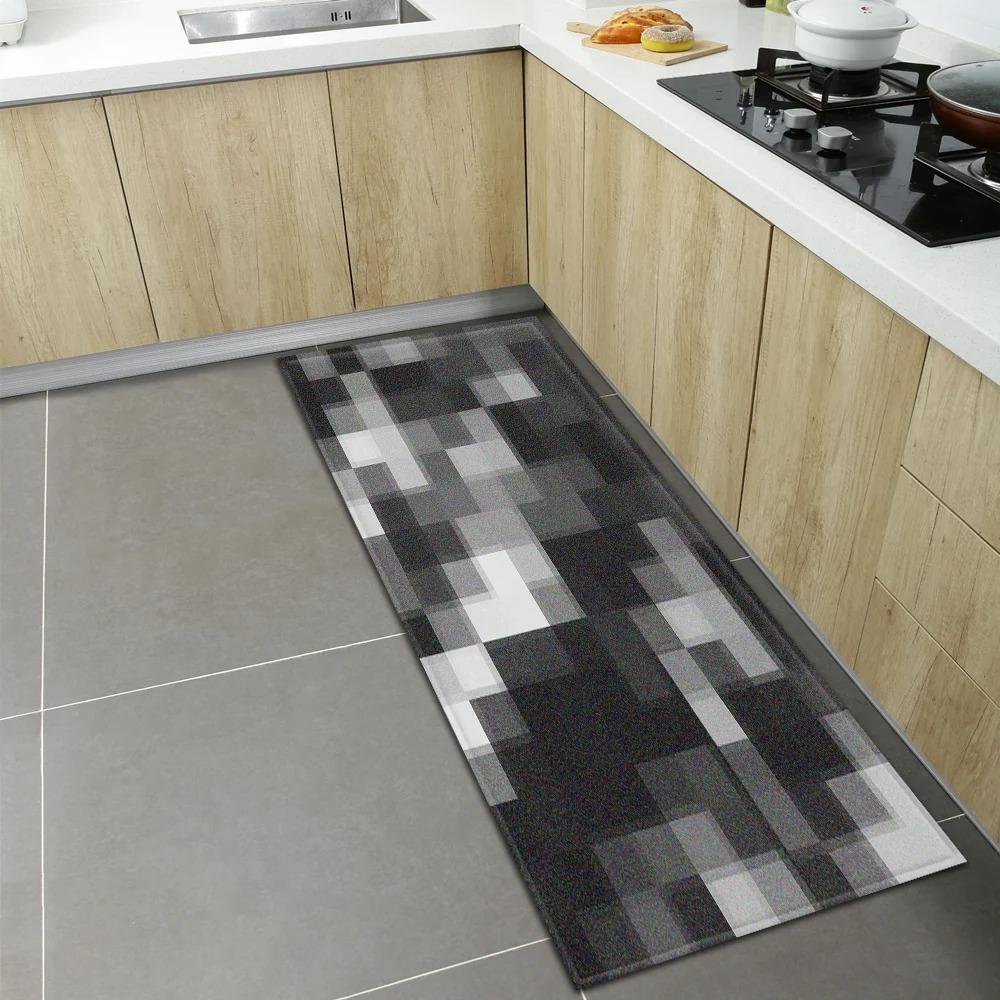 Geometric Print Home Kitchen Floor Mats Door Front Decoration Floor Mats