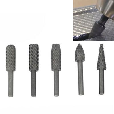 5 Pcs Rotary Rasp Heat Treated High Carbon Steel Router Grinding Burr