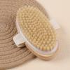 Natural Bristle Body Brush Exfoliating Dry Body Brushing Soft Bristles for Bath Home Use
