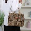 Corduroy outer foil lined lunch bag, lunch box bag, lunch bag, handbag, carrying bag, large capacity glove bag