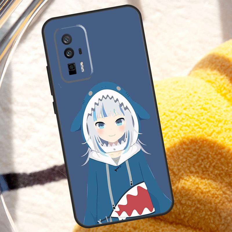 Gawr Gura Hololive Anime Case For POCO X6 Pro M6 X5 X3 M5s F3 F5 Xiaomi 14 Ultra 13 12 Lite 11T 12T 13T Pro Cover