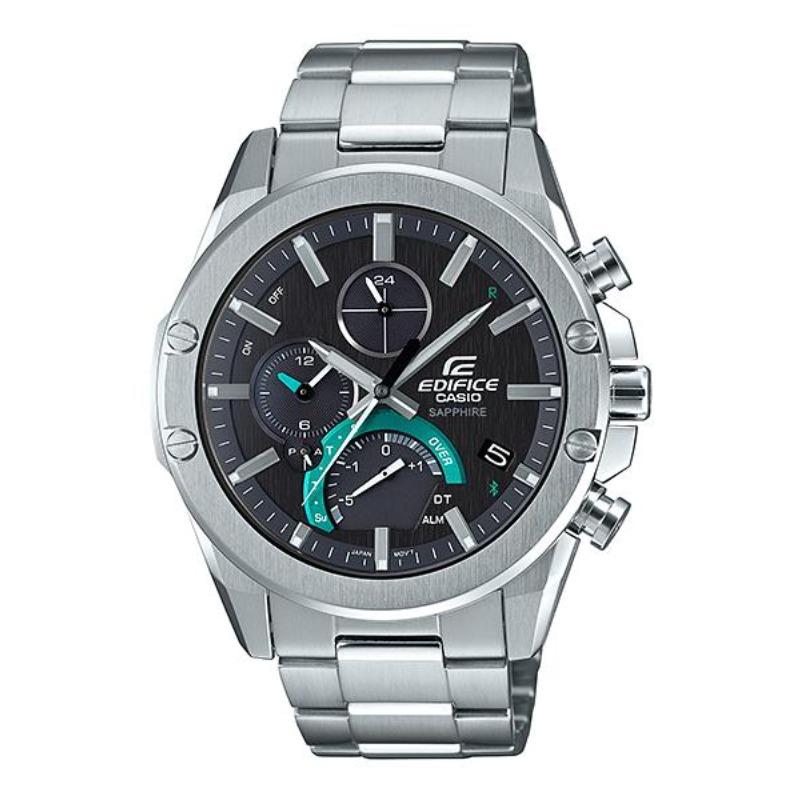 

Casio Edifice Men s Stainless Steel 100M Water Resistant Analog Quartz Watch EQB-1000YD-1A чорний