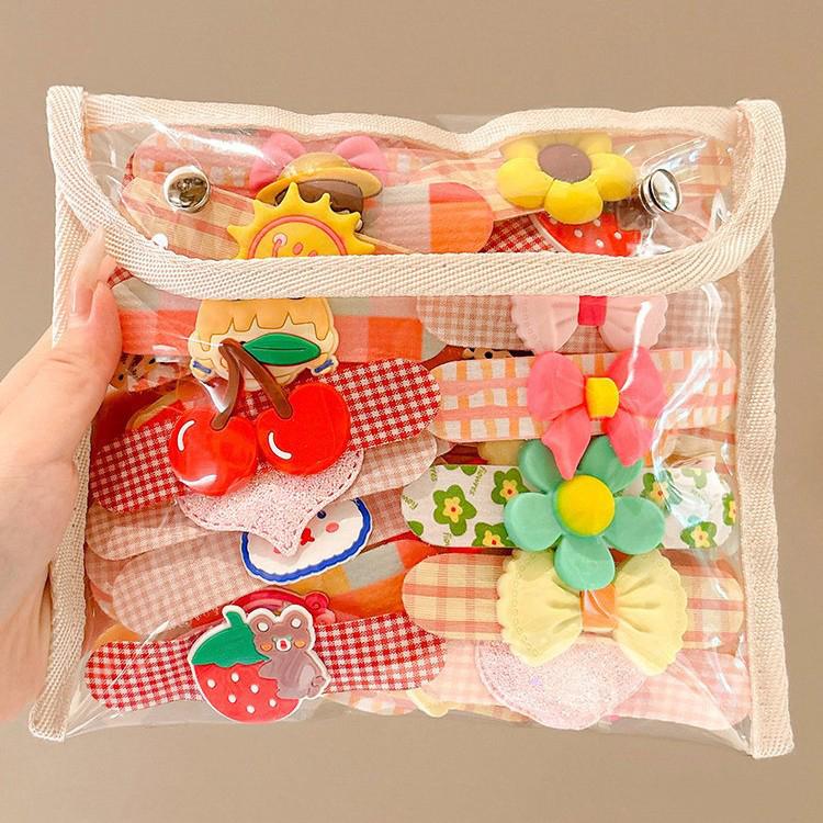 3-9pcs Hair Accessories Hairpins Hair-friendly Velcro Broken Hair Tidying Fragmented Hair Girl Magic Tape Cute Children Delicate Jewelry