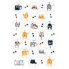 Cat Stickers from 0.5 To 4.5 Cm 98 Pieces