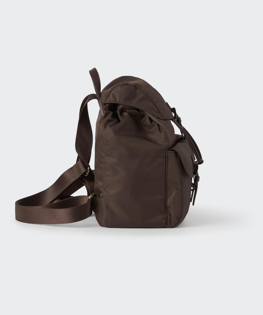 Musinsa Standard Woman Women'S Nylon Flap Mini Backpack [Brown]