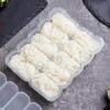 10 Fächer Reiskugelform mit Reislöffel Sushi Antihaft-Druckaufbewahrungsbox Mittagessen Werkzeug DIY Heimküche Klare Onigiri-Formen