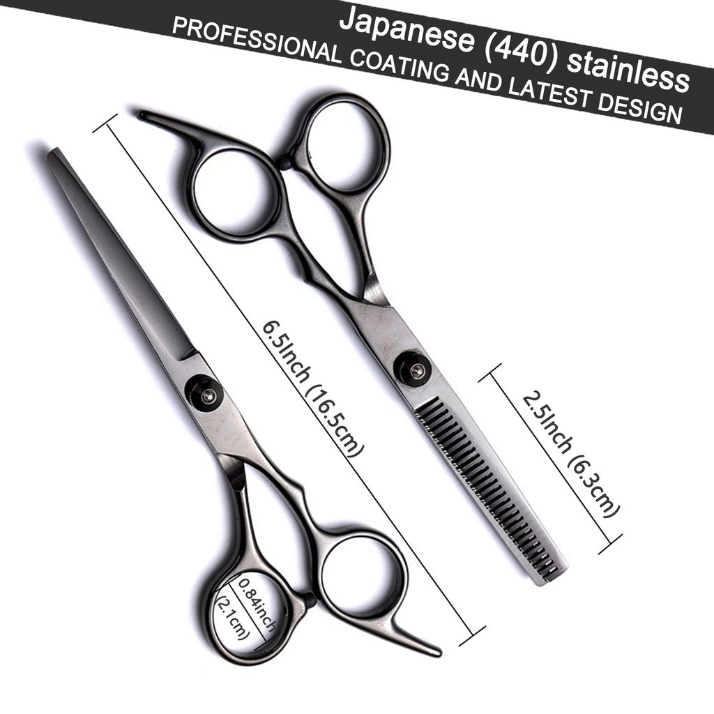 Haarschneidescheren-Set, Haarschneide-Ausdünnungsschere, Texturierungsscheren-Set, 6,5 Zoll, Haarschneideschere, Ki
