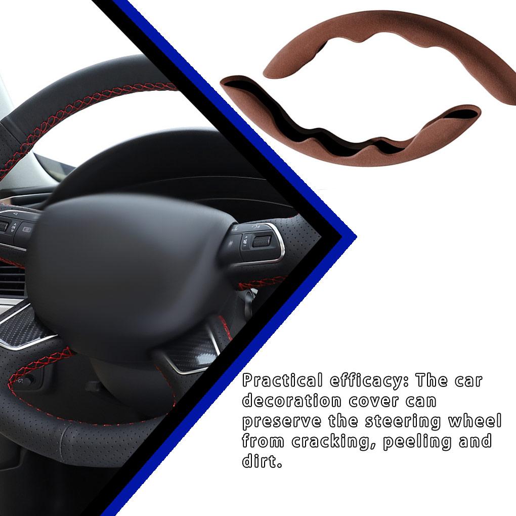 Car Steering Wheel Frame Trim Cover Automobile Sticker Universal Interior Set Spare Replacement Parts Accessories