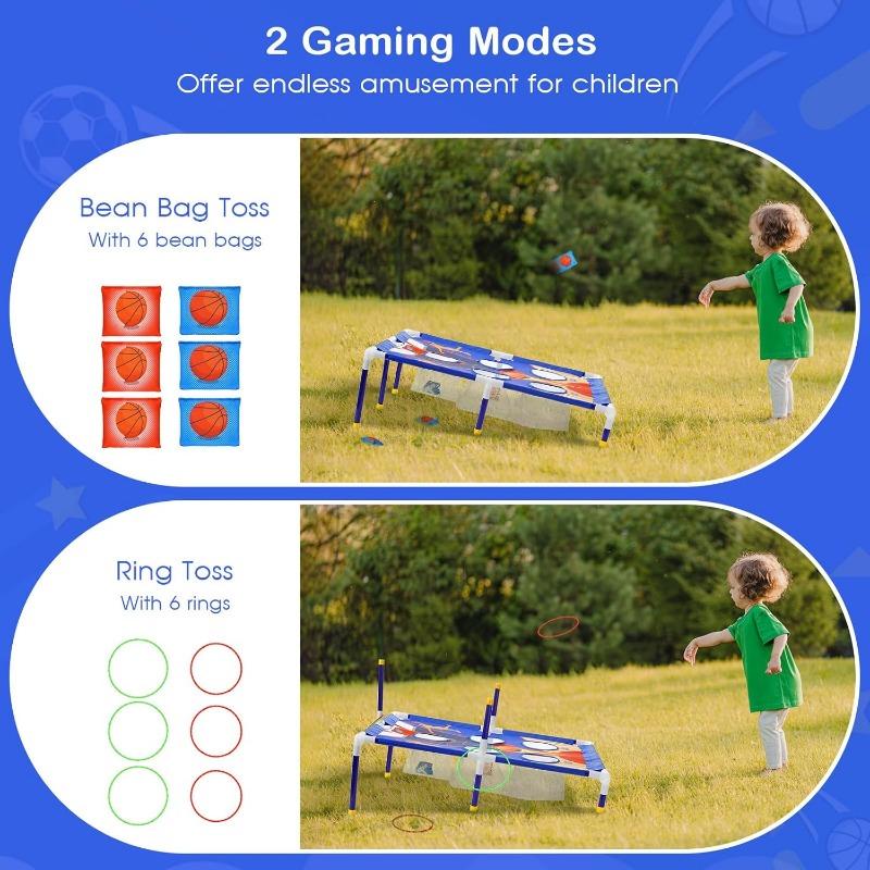 Carnival Outdoor Games Combo Set for Kids Bean Bags Ring Toss Game Outdoor Toss Game Family Party Party for Kids Birthday Gift